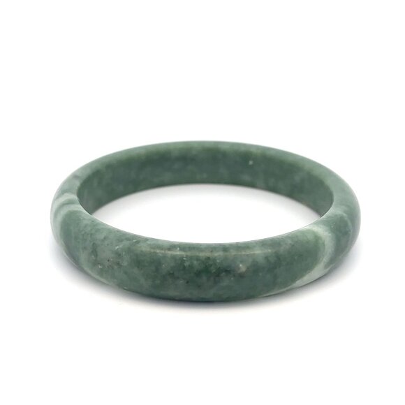 Natural Jade Gemstone Bangle Bracelet Size 7.5 inches - Picture 10 of 10